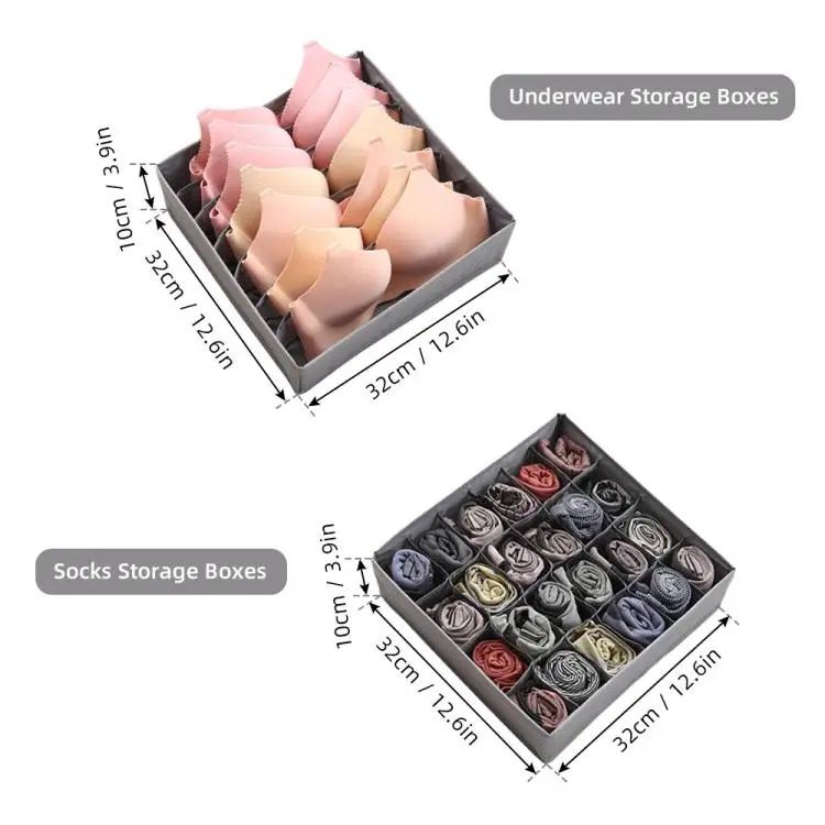 OrgaBox 4 - Organizador De Ropa Interior COMPRE 1 Y RECIBA 4 💥 - ¡4 Compartimentos Individuales!