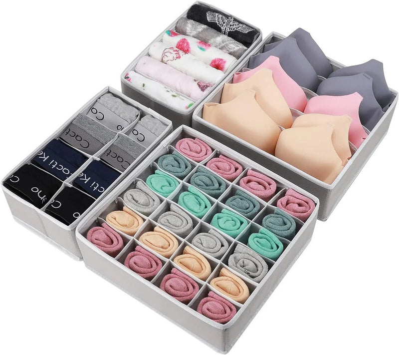 OrgaBox 4 - Organizador De Ropa Interior COMPRE 1 Y RECIBA 4 💥 - ¡4 Compartimentos Individuales! - Bora De Compras
