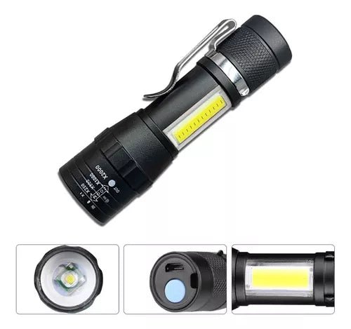 Linterna Táctica X - Pro 4 🔦🔥 - ¡Más protección para tus noches! - Bora De Compras