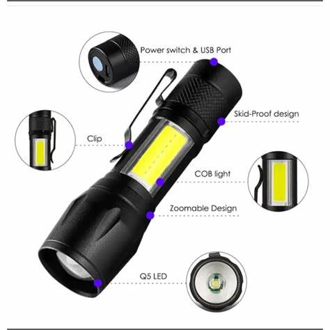 Linterna Táctica X - Pro 4 🔦🔥 - ¡Más protección para tus noches! - Bora De Compras